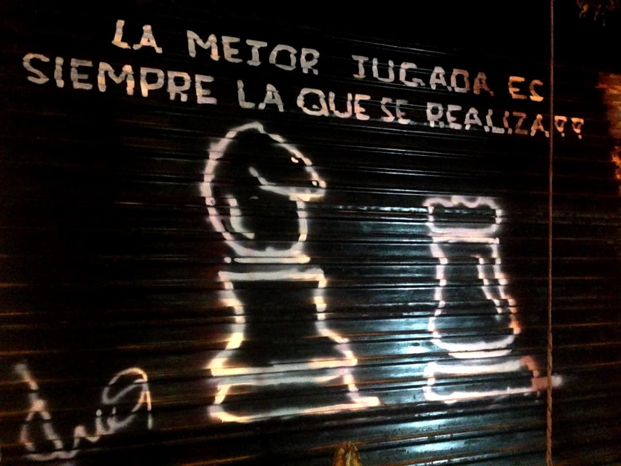 La mejor jugada es siempre la que se realiza.