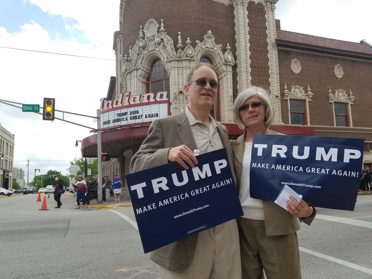 Paul y Sherry Ray dicen que nunca habían visto tanta expectación por un candidato.