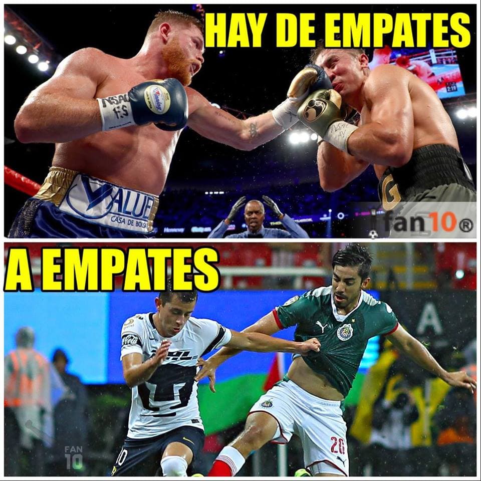 Las redes sociales vibraron con la pelea entre Saúl "Canelo" Álvarez y Gennady Golovkin. Te dejamos los mejores memes del combate.