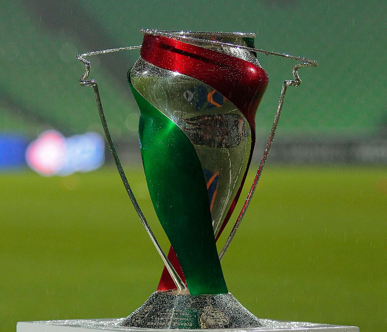 TORREON, MEXICO - NOVEMBER 04: Image of Copa MX Trophy during a Final match between Santos Laguna and Puebla as part of Copa MX Apertura 2014 at Corona Stadium on November 03, 2014 in Torreon, Mexico. (Photo by Natalia Perales/LatinContent/Getty Images)