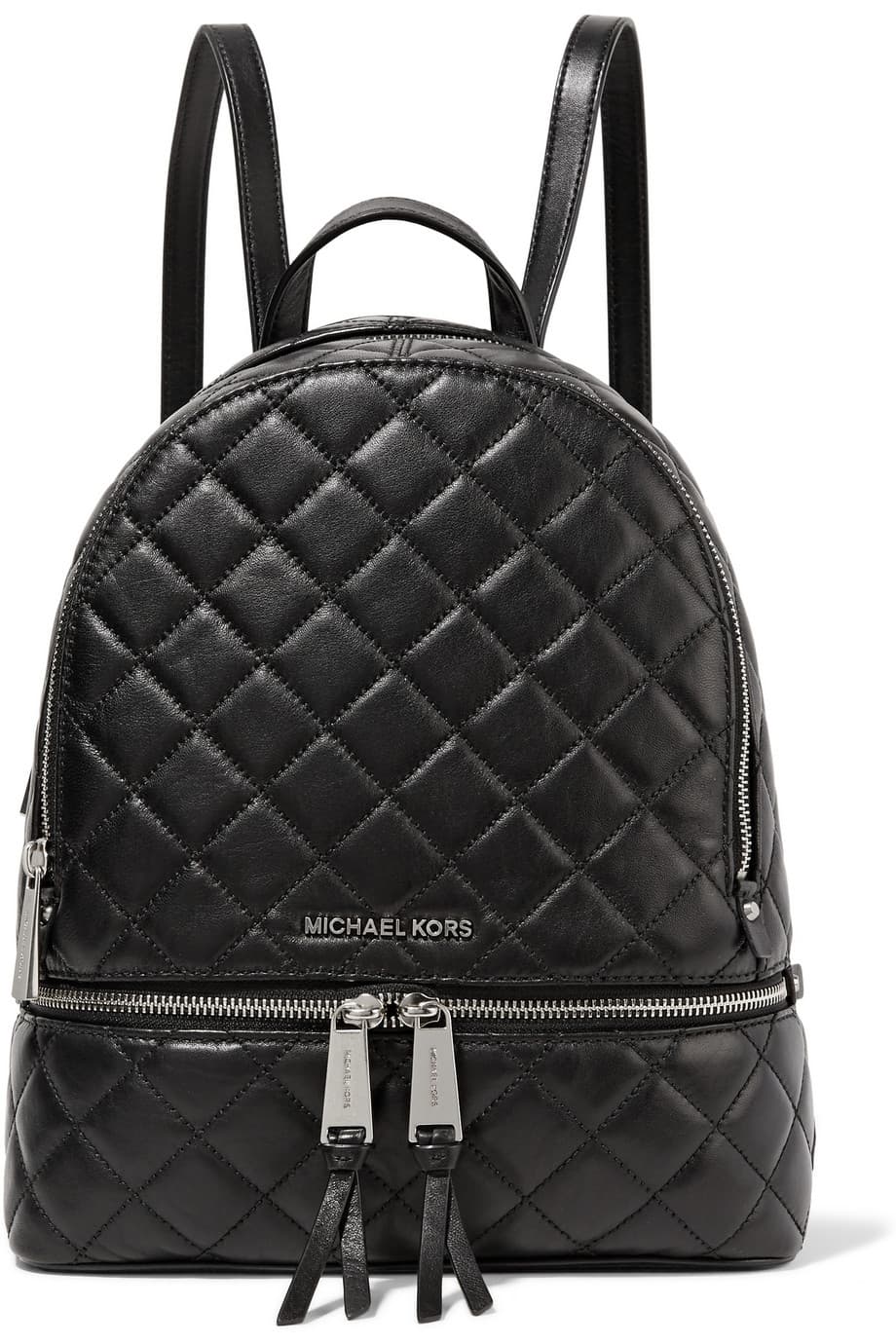 12. Las backpacks de piel son un 'must have' de la temporada. Se llevan bien con looks muy elegantes o casuales. Con un acabado acolchonado, estas mochilas con múltiples compartimentos como la de Michael Kors te facilitará la vida para guardar y organizar tus cosas.
<br>