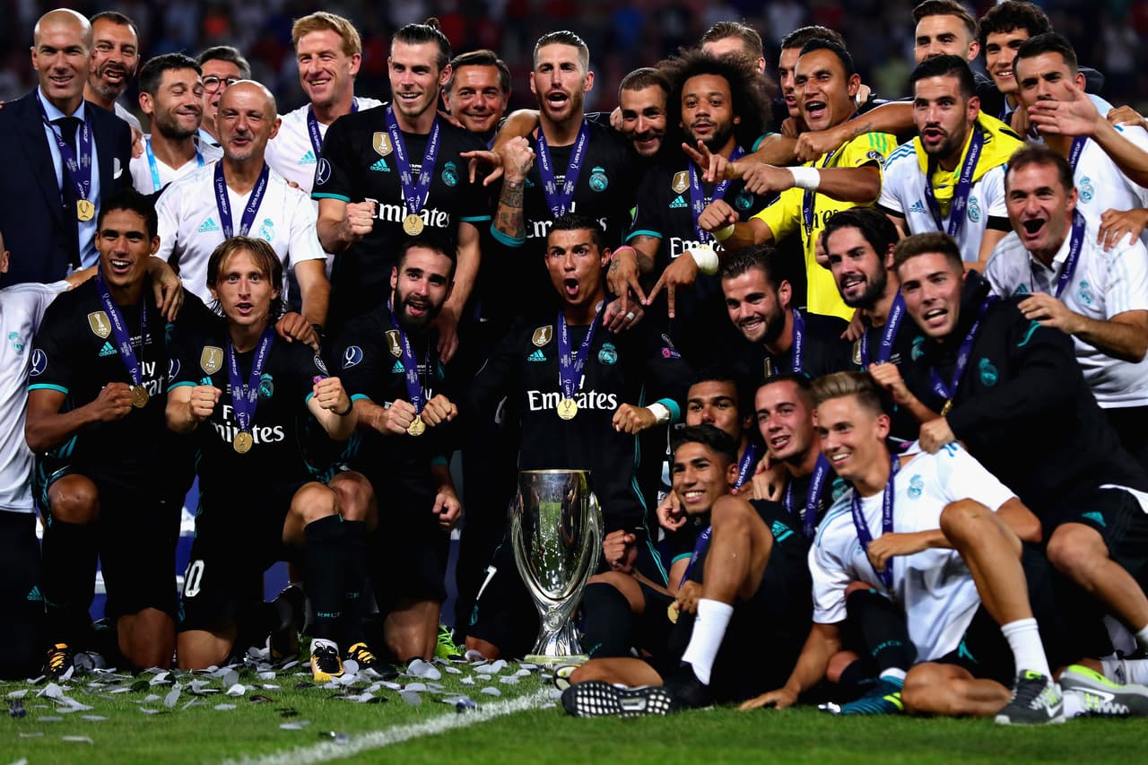 La más reciente fue la Supercopa de la UEFA ante el Manchester United en Skopie, Macedonia, que ganaron por 2-1 con anotaciones de Casemiro e Isco.