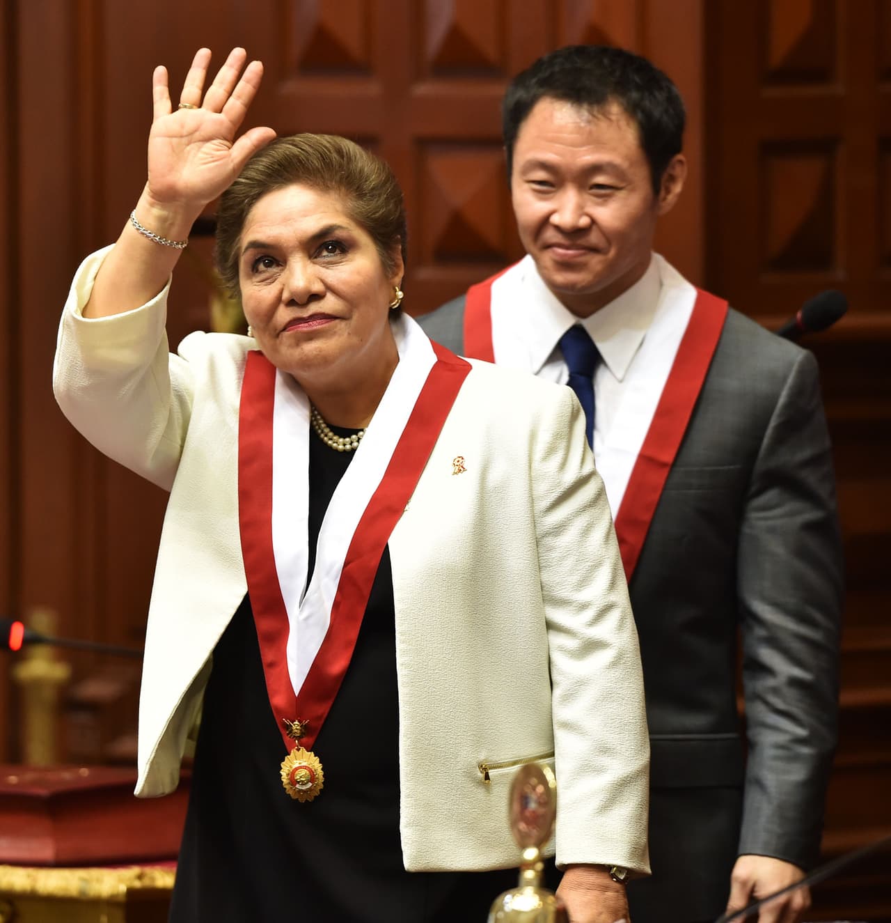 Luz Salgado fue nombraba presidenta del Congreso tras el rechazo de Kenji Fujimori, quien fue el parlamentario más votado, a cumplir esa función.
