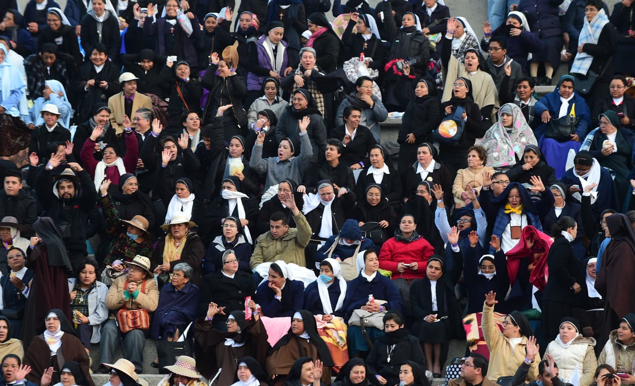 Una de las tantas multitudes que congregó Francisco en el estado.