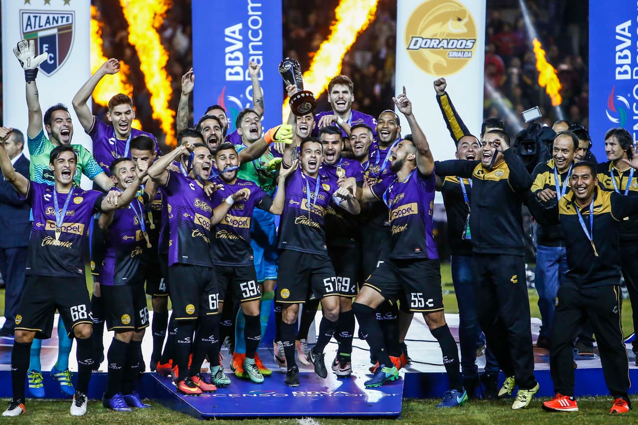 Mientras que en el Ascenso MX, Dorados de Sinaloa tiene un pie de regreso en la Liga MX, tras proclamarse campeón del AP16 al vencer al Atlante y ganando el Clausura 2017 obtendría el pase directo.
