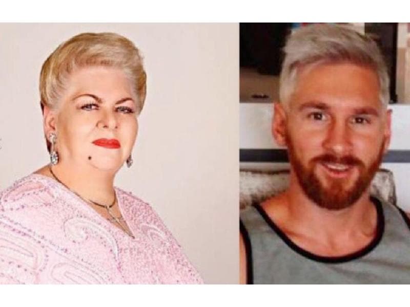Los mejores memes del look platinado de Messi.