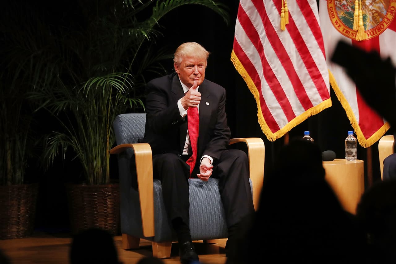 El look más tradicional de Donald Trump.