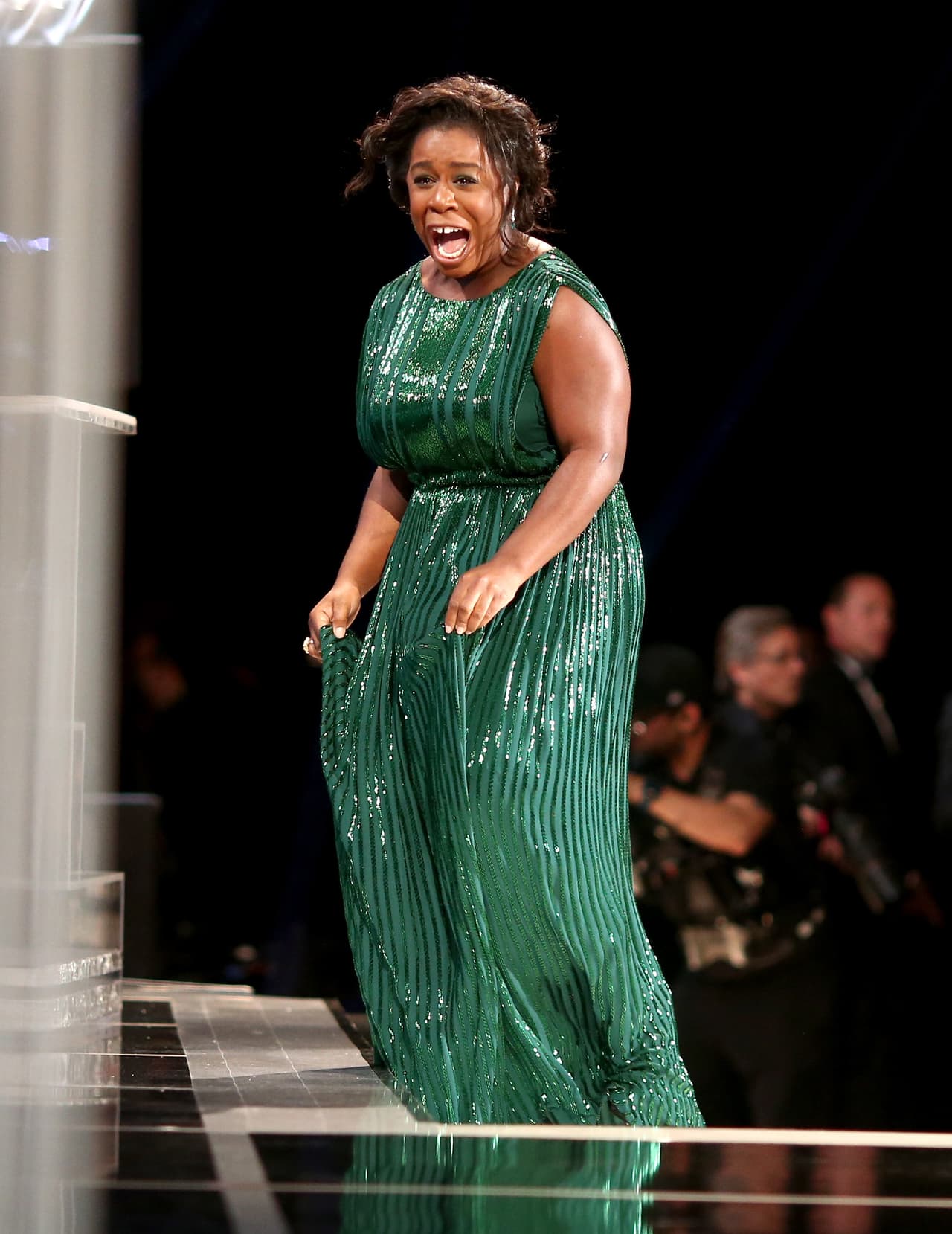 ¡Qué tal la expresión de Uzo Aduba!
