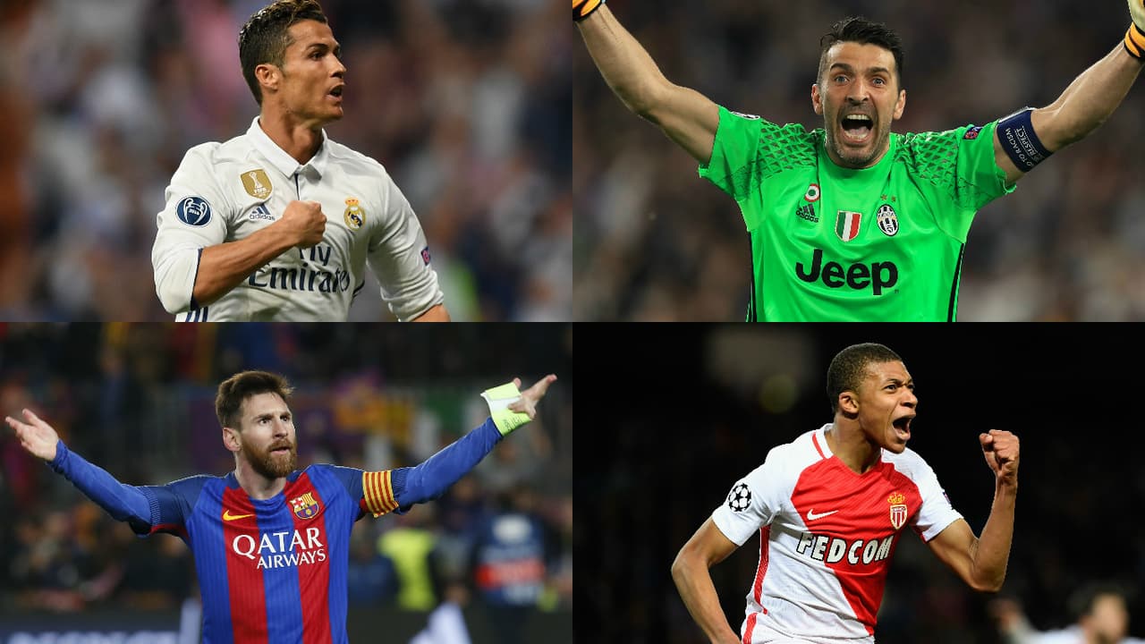 La organización de la Champions League presentó la lista de jugadores elegidos como los mejores durante la edición de 2016/17.