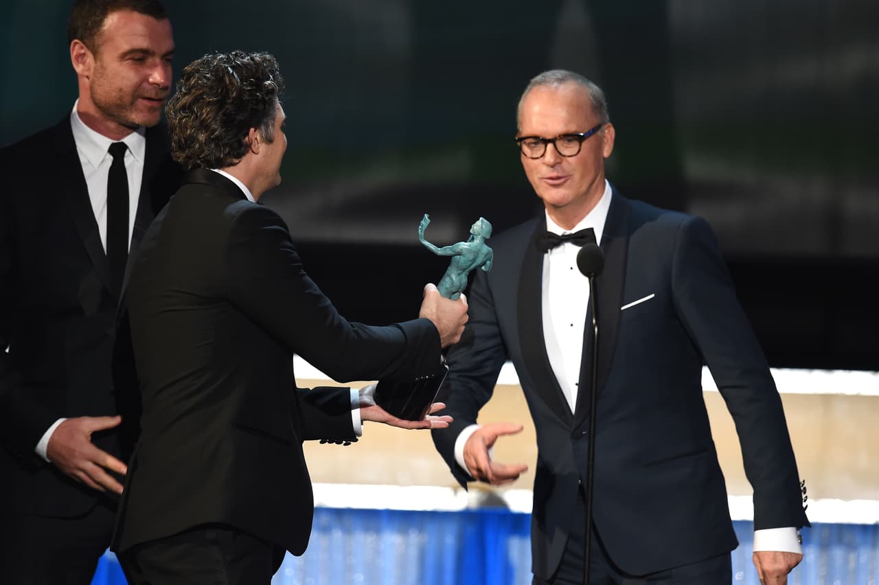 Y luego le cedió la palabra a Michael Keaton.