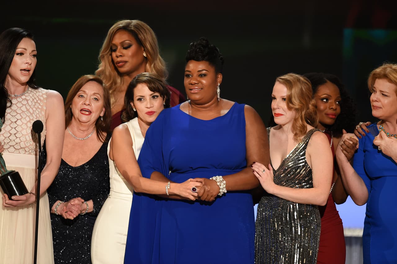 Se nota que son un elenco muy unido.