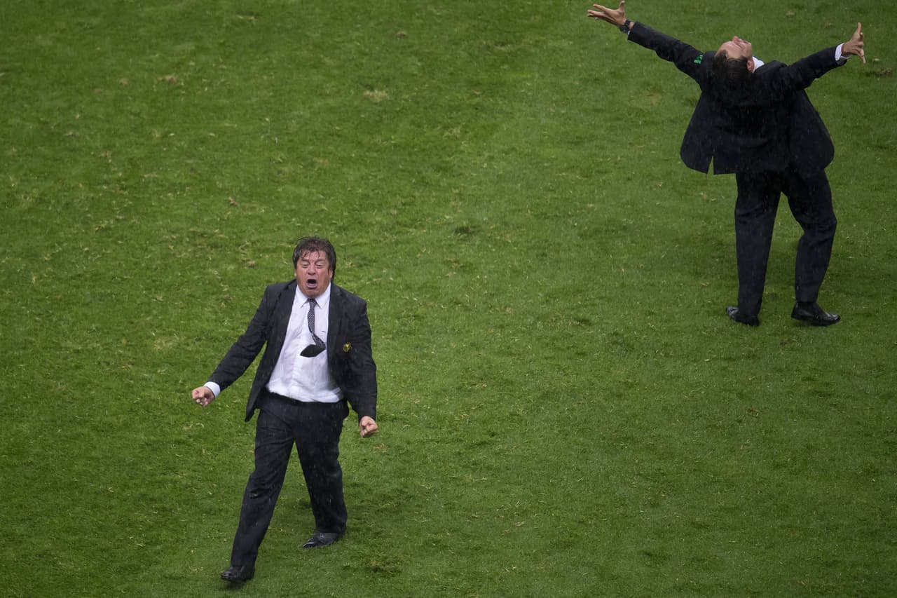 La celebración del 'Piojo' fue tan emotiva que incluso se convirtió en la imagen de muchos memes, en una descarga de emociones y energía en el estadio Azteca.