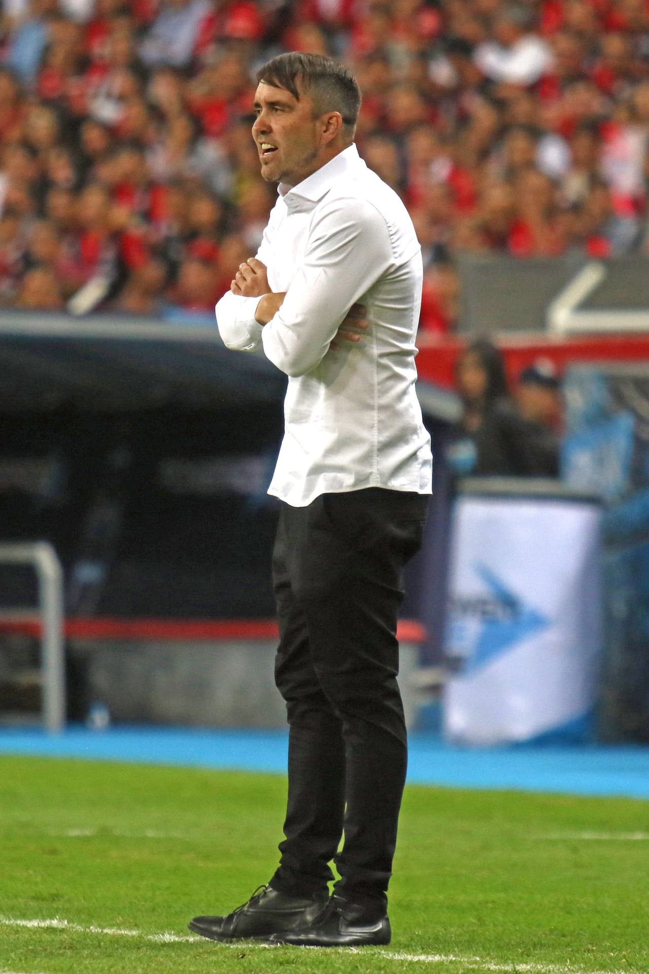 Eduardo Coudet poco pudo hacer para cambiarle la cara a Xolos tras el gol recibido.