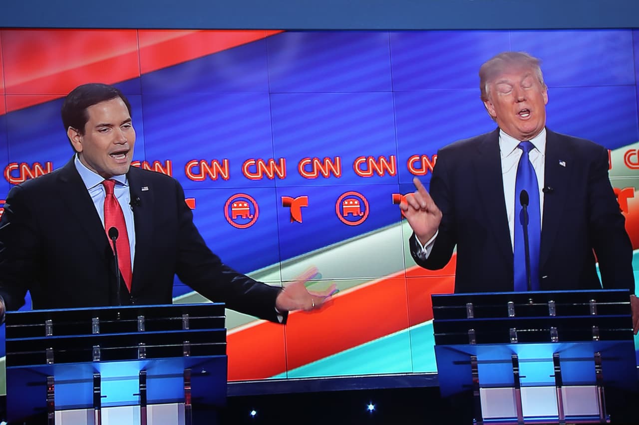 Gestos del candidatos republicanos el pasado debateLos argumentos no sólo se expresan con palabras, la gesticulación también tienen mucho significado