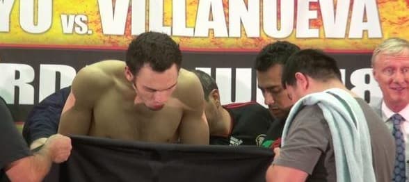 Julio César Chávez jr. enfrentó a Marco ‘Dorado’ Reyes el 18 de julio del 2015. Des el principio hubo problemas con el peso pactado, al principio se informó que era 169 y al final quedó en 170, pero ni así el ‘Hijo de la Leyenda’ superó la báscula y dio 170.8 libras. (Texto: Geovany Guerrero)