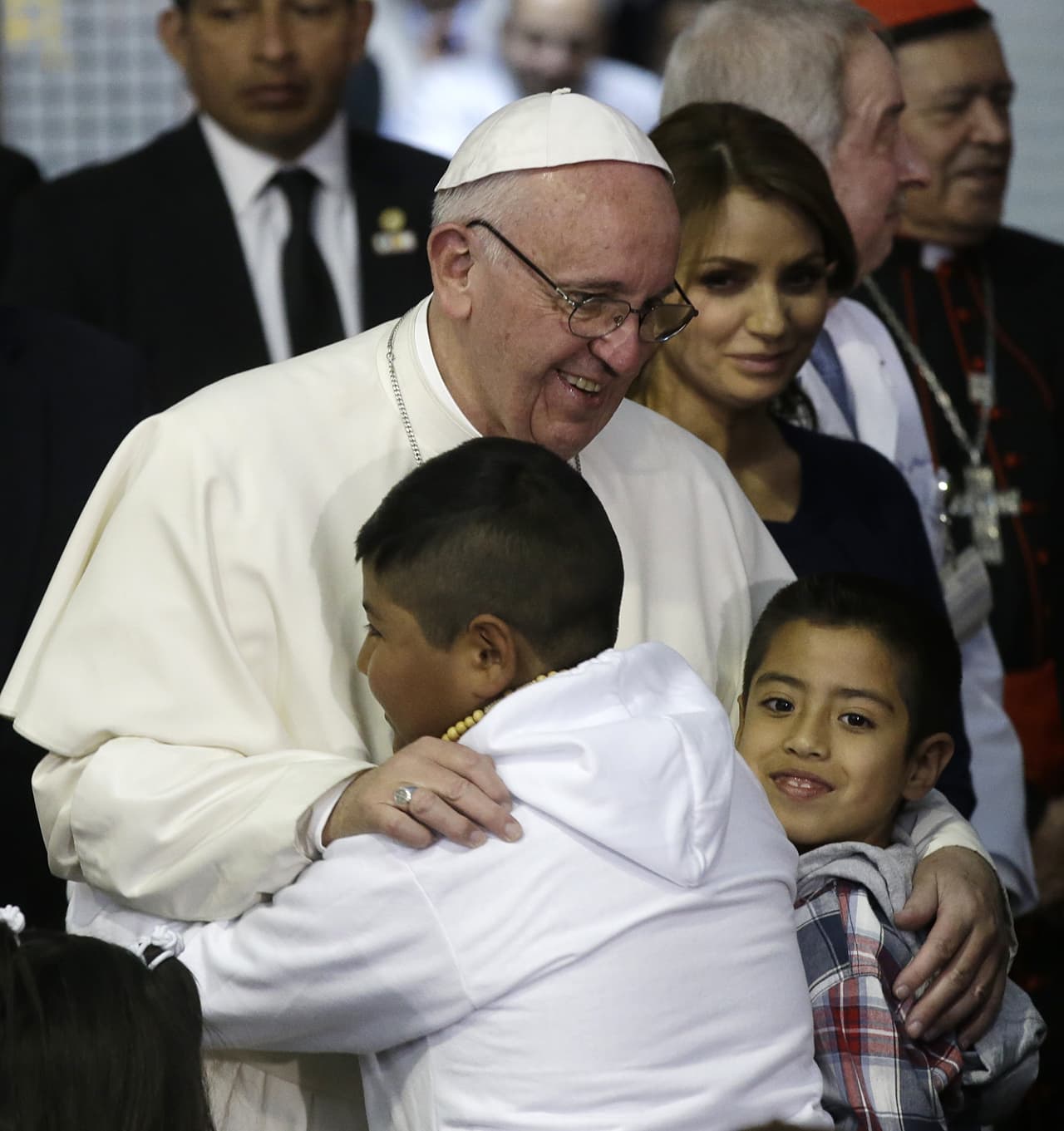 Francisco sintió el amor y la fe de los niños mexicanos de este hospital, ubicado en la Ciudad de México.