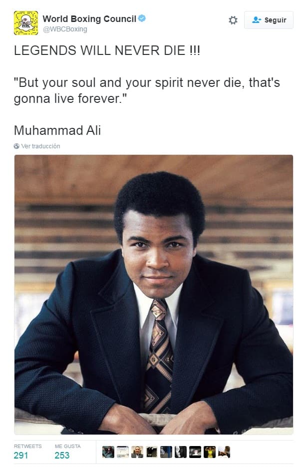 Falleció el llamado mejor boxeador del mundo y el mundo del deporte lamenta la muerte de Muhammad Ali.