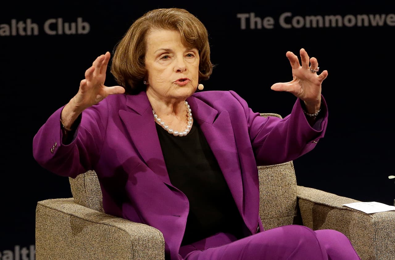 La senadora por California Dianne Feinstein durante el evento de este martes en San Francisco
