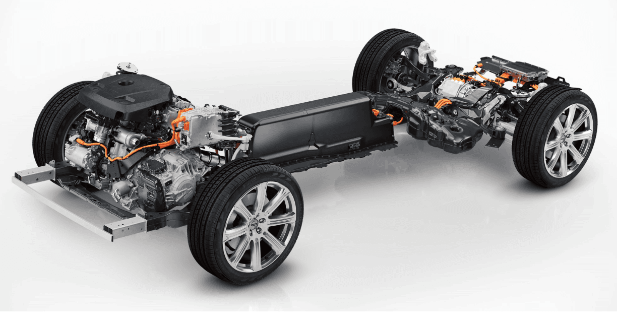 Tren motriz híbrido de La Volvo XC90 T8 2016