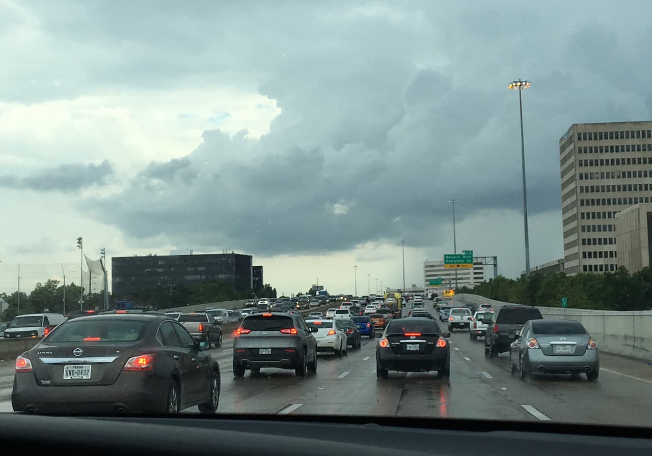 Tráfico hacia el NRG Stadium donde será la semifinal.