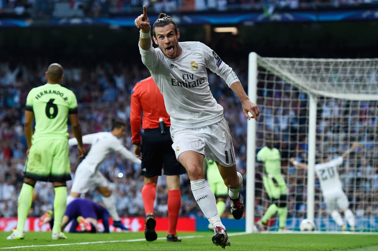 Gareth Bale abrió el marcador contra el Manchester City.