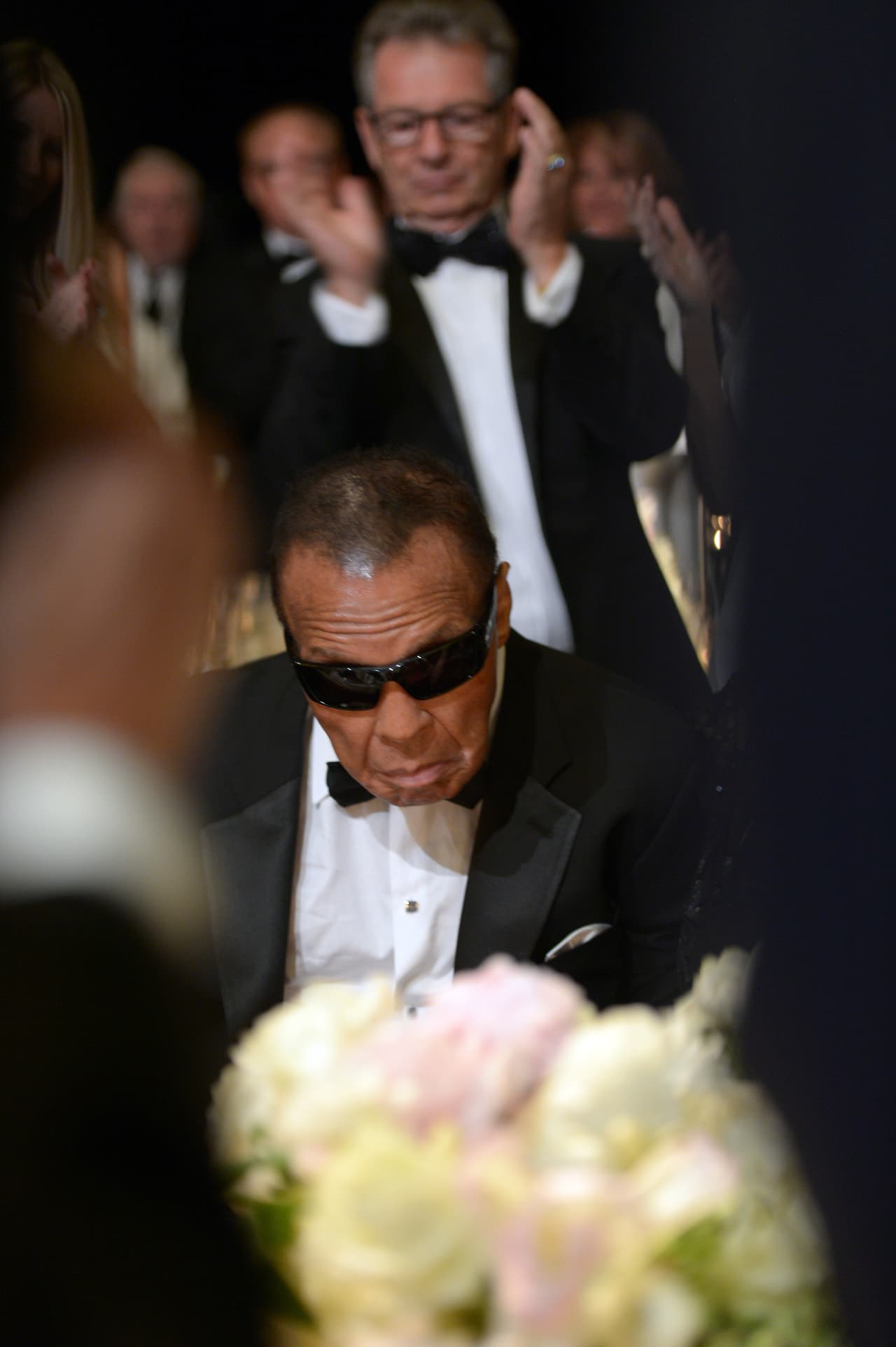 El boxeador en un evento benéfico en abril de 2016