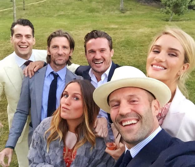 También Henry Cavill, Jason Statham y Rosie Huntington Whiteley.