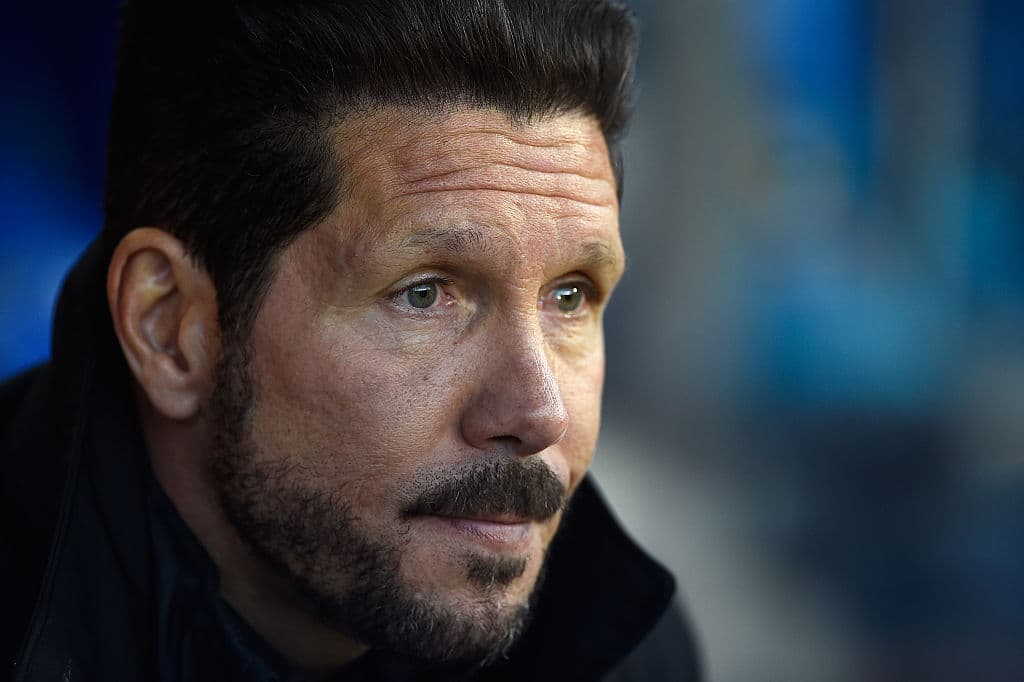 Simeone fue expulsado en el partido contra Málaga.