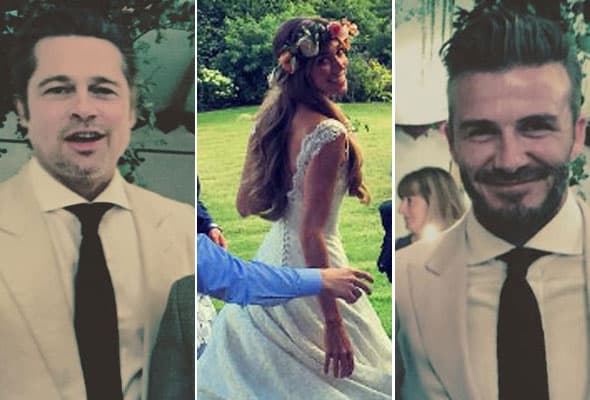 ¡Imagina que a tu boda lleguen famosos como David Beckham y Brad Pitt!