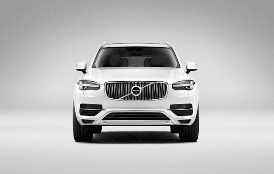 Vista frontal de la nueva Volvo XC90 2016