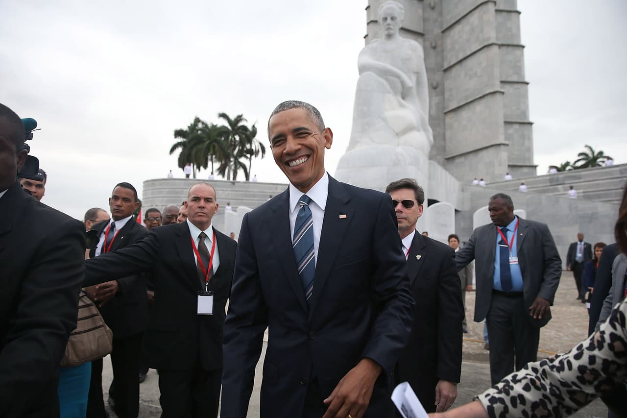 Cuando visitó Cuba.