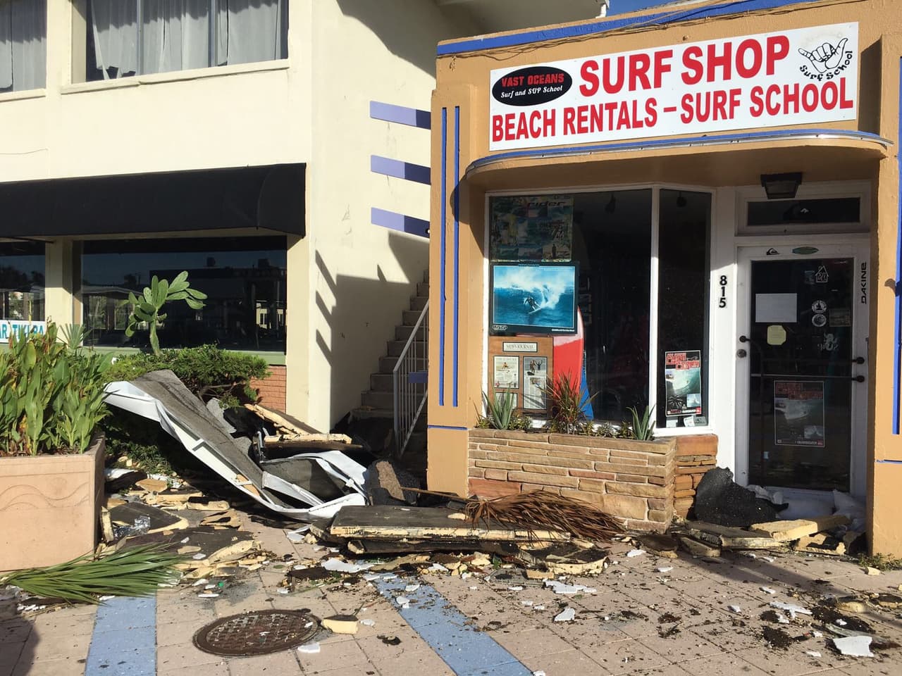 Daytona Beach, en la costa este del estado del Sol, fue una de las localidades donde más fuerte se sintieron los efectos de Matthew.