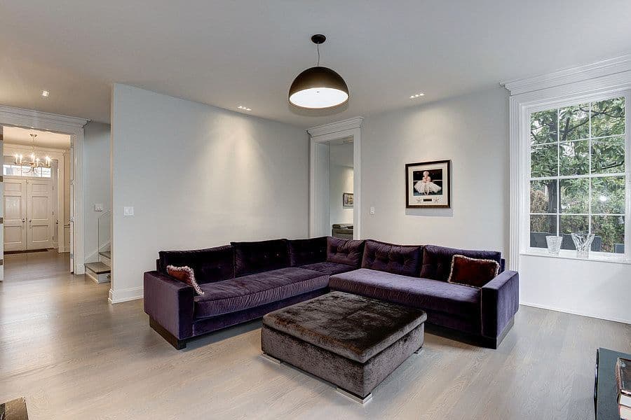 Una zona de estar próxima a la cocina.