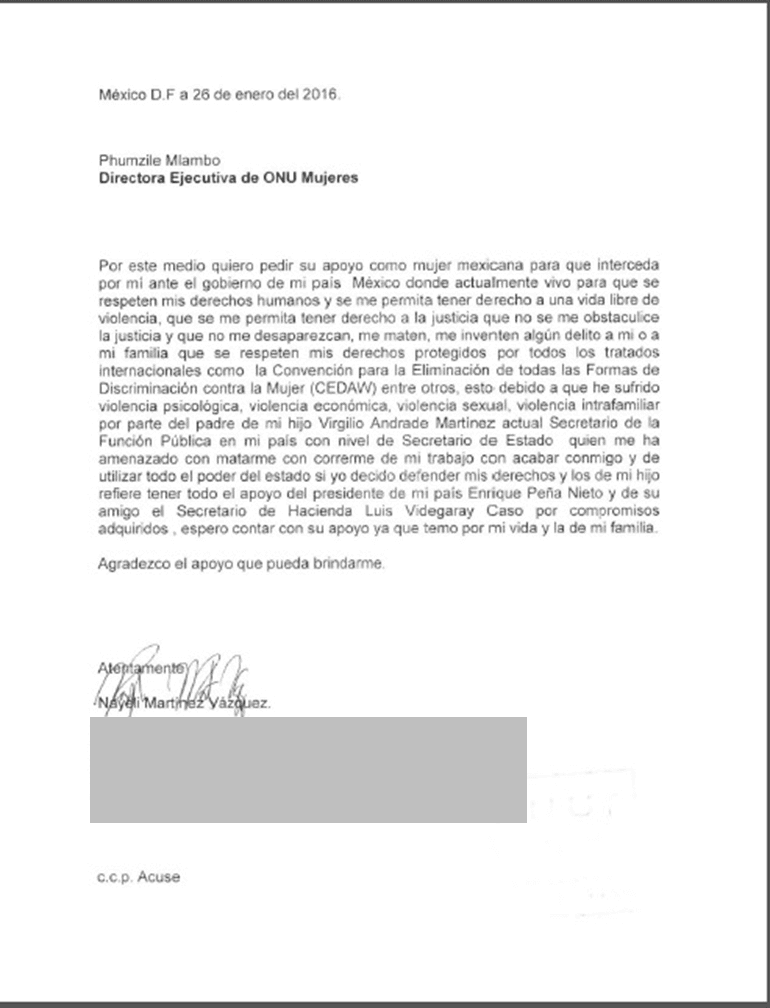 Nayeli Martínez ha denunciado compromisos políticos de su expareja.