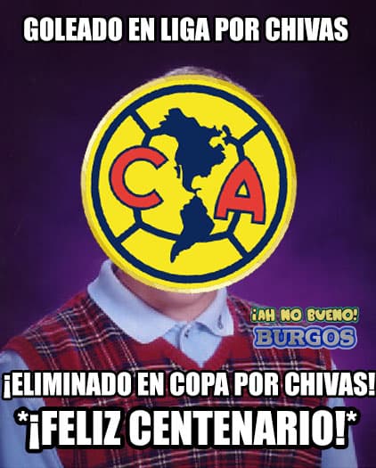 Chivas le sigue arruinando el Centenario al América y las burlas no pararon en redes sociales.