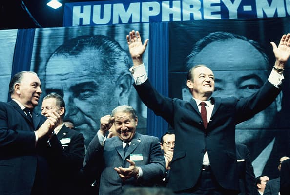 Hubert Humphrey, candidato presidencial demócrata 1968