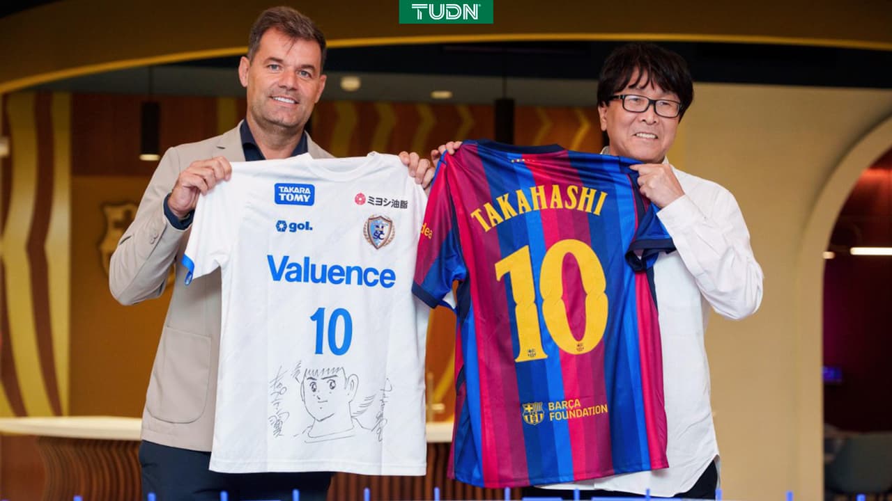 Yoichi Takahashi, el creador de los Supercampeones visita al Barca