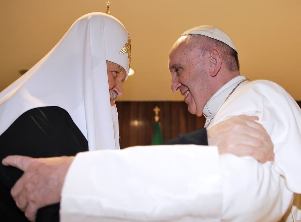 Francisco y el patriarca ortodoxo se reunieron en La Habana.