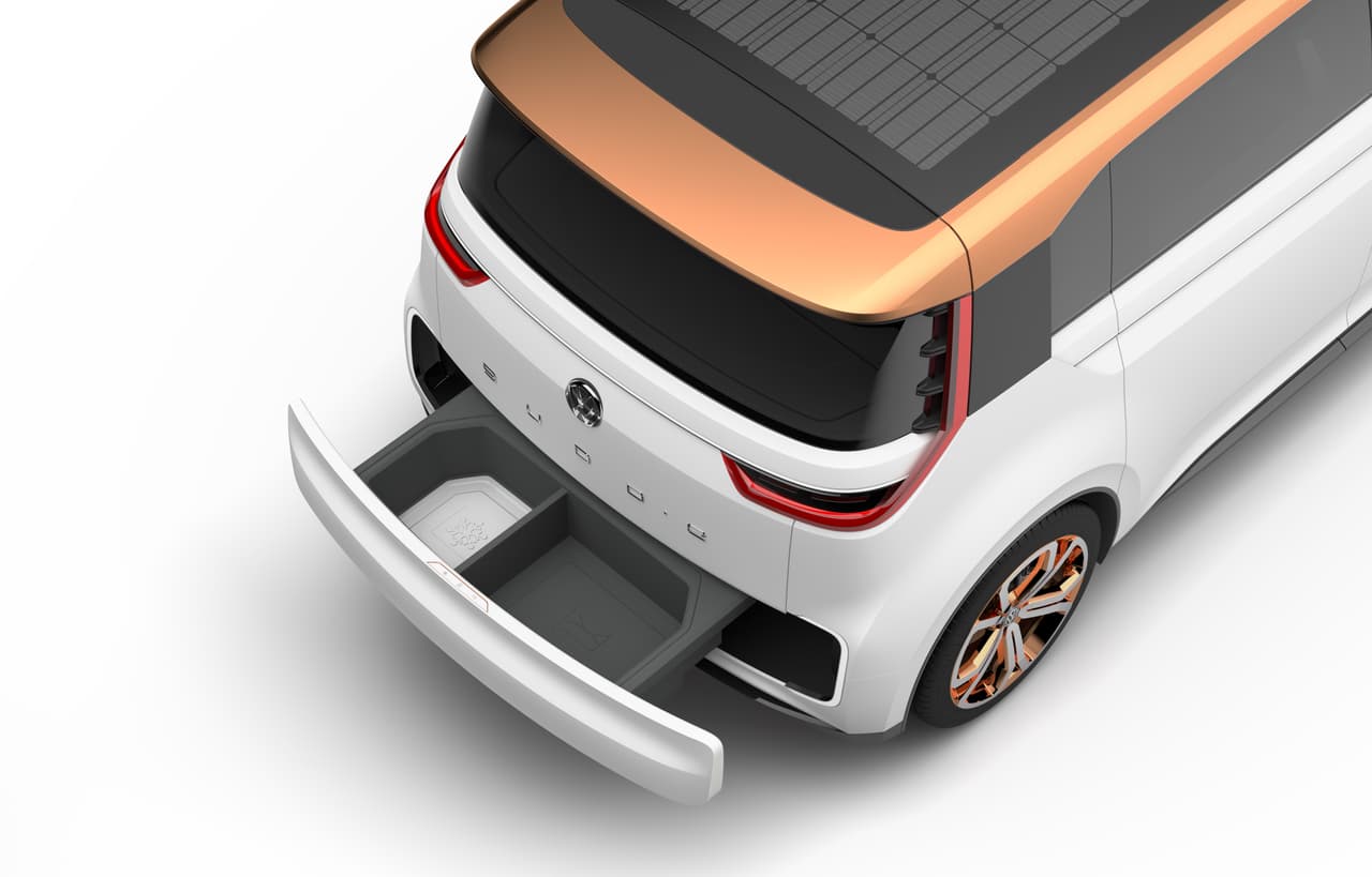 Gaveta de carga en el Volkswagen BUDD-e Concept