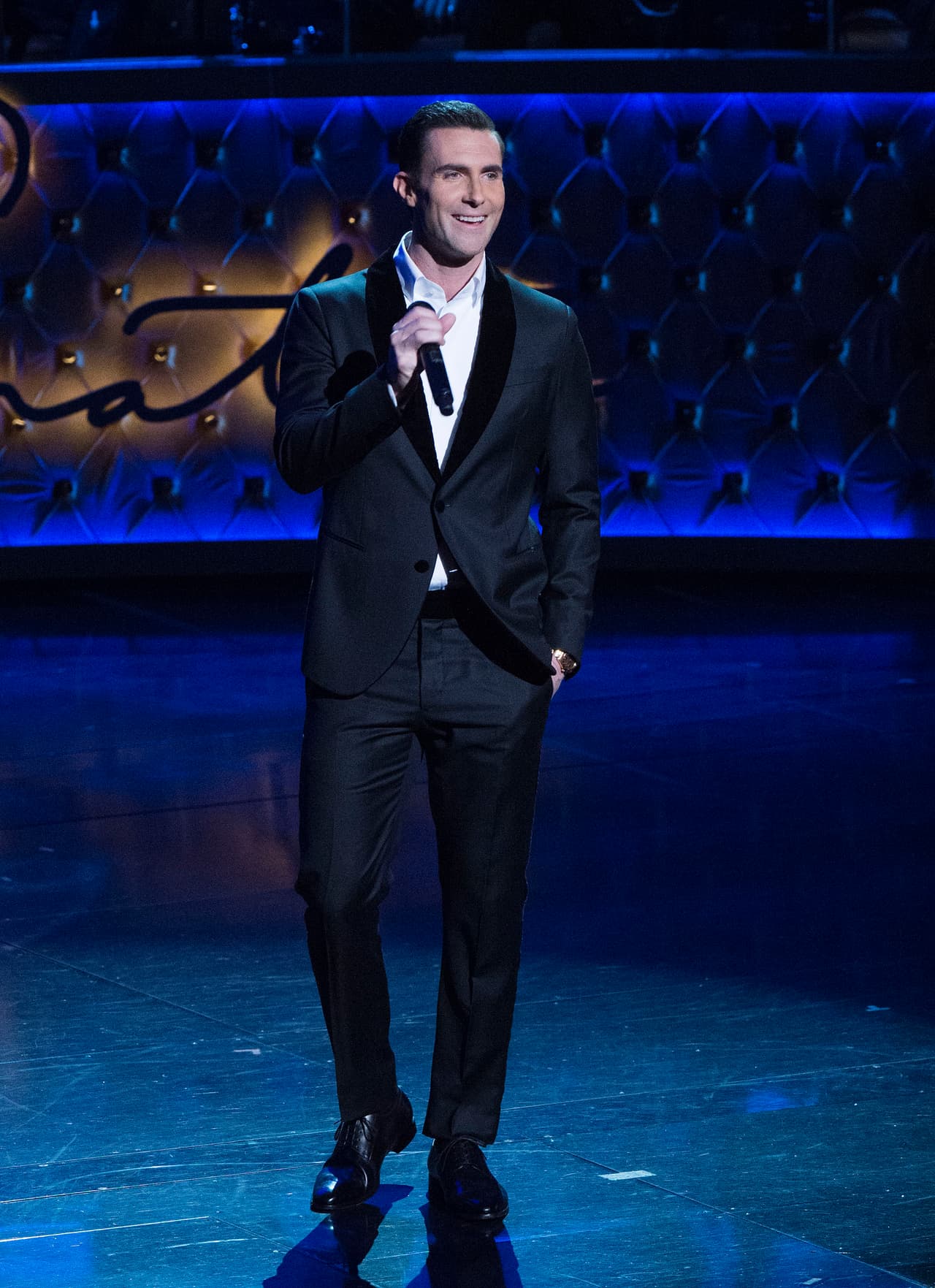 Adam Levine fue de los más aplaudidos en el evento.