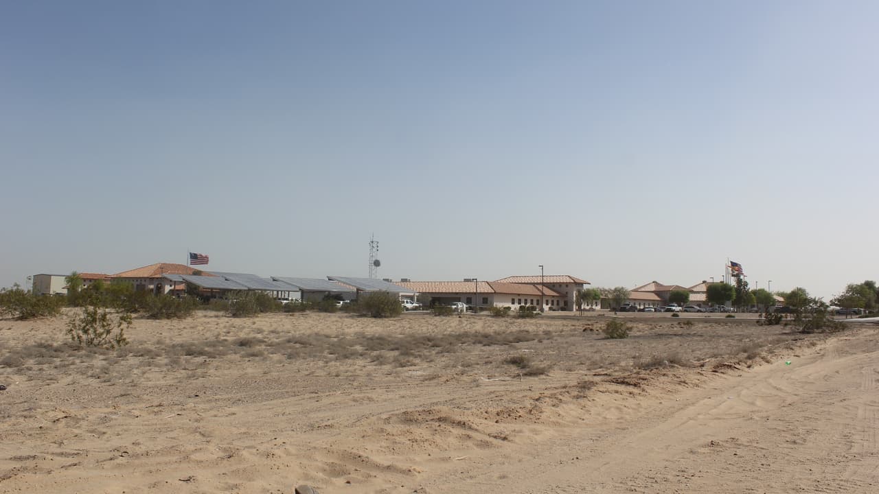 El centro de votación en San Luis, Arizona