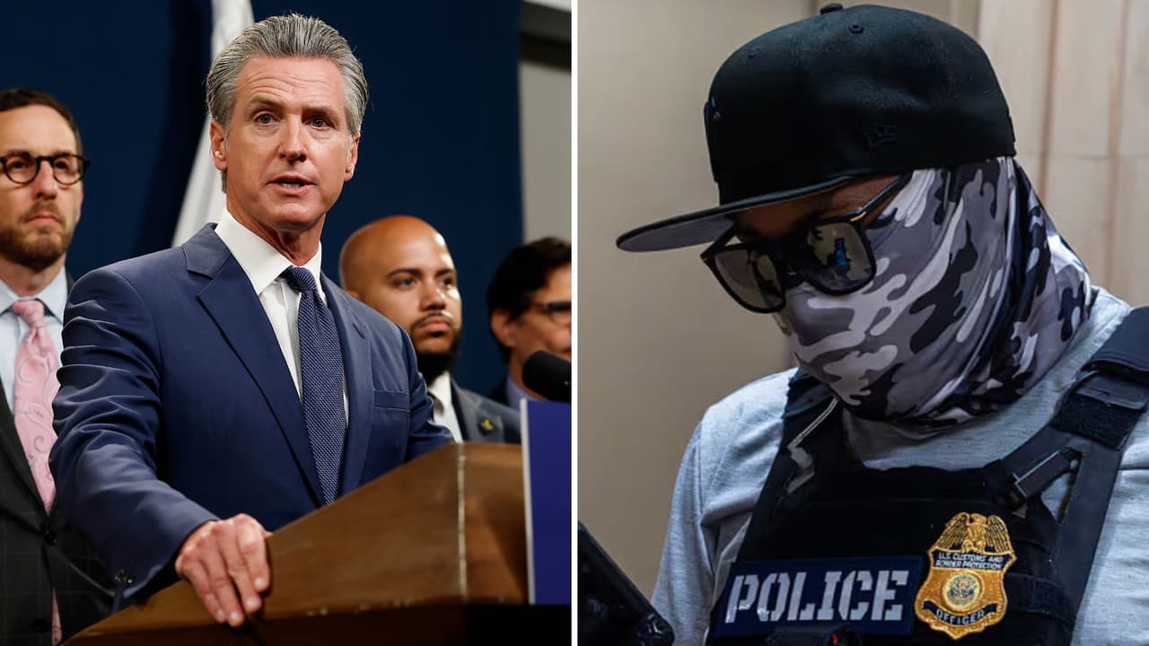 DHS responde a gobernador de California tras prohibir que agentes de inmigración se cubran el rostro en servicio