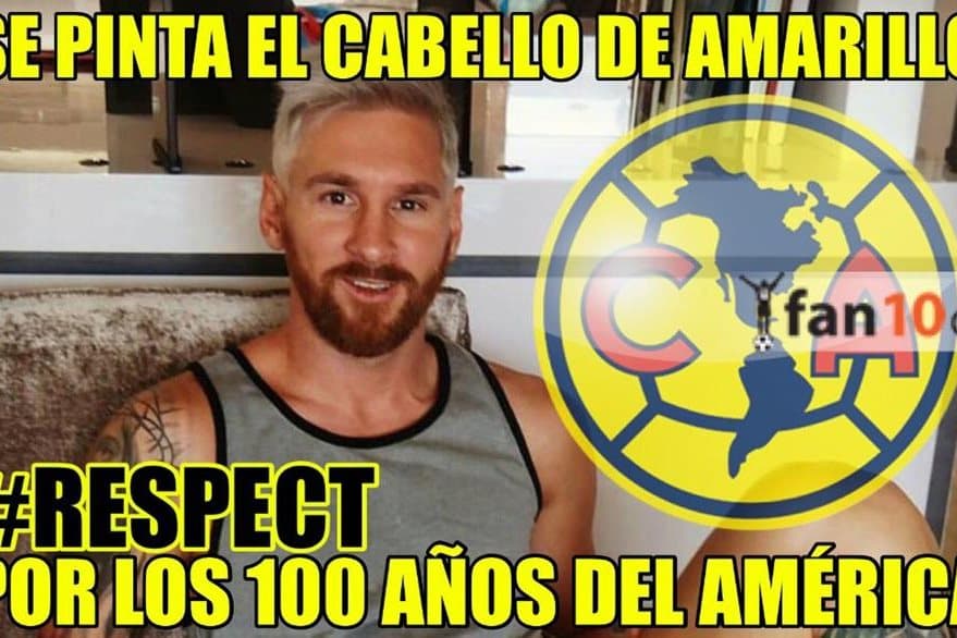 Los mejores memes del look platinado de Messi.