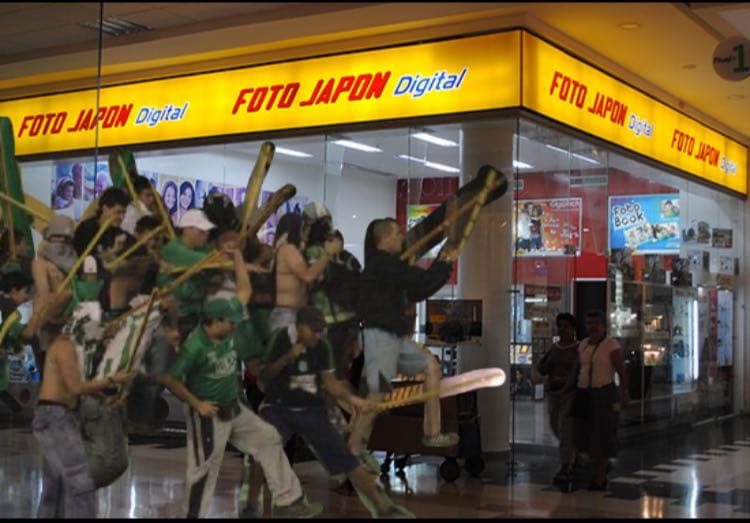 El establecimiento de fotografía colombiano Foto Japón hizo parte del repertorio de burlas a los hinchas de Atlético Nacional.