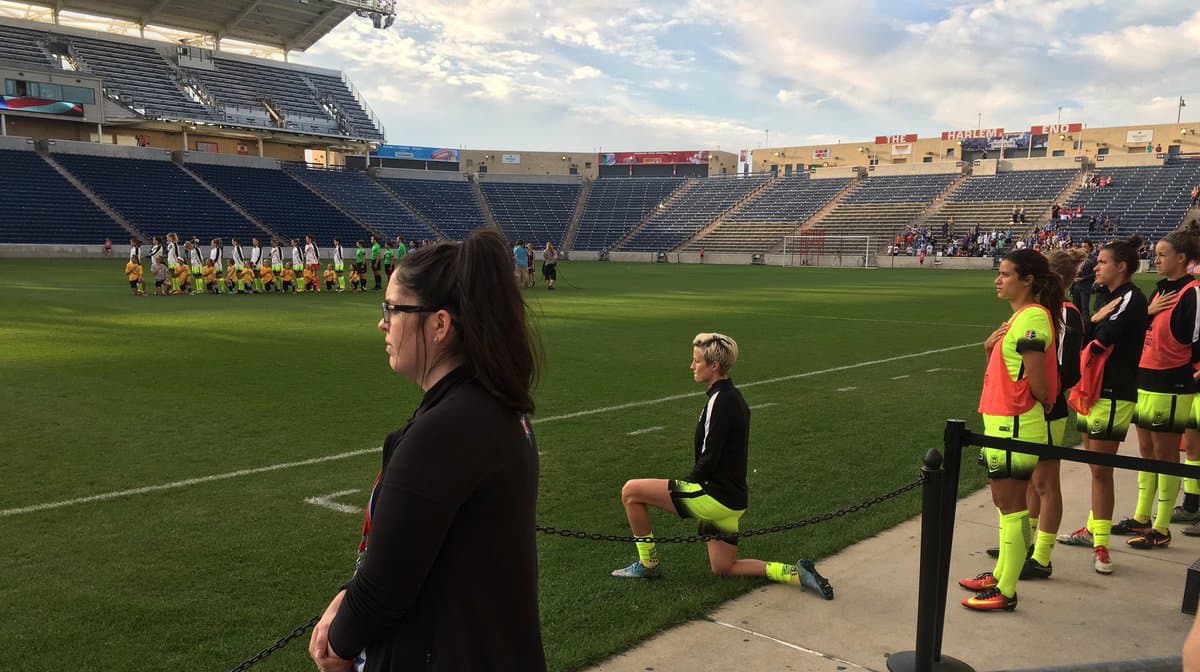 Megan Rapinoe se une a la protesta de Colin Kaepernick
