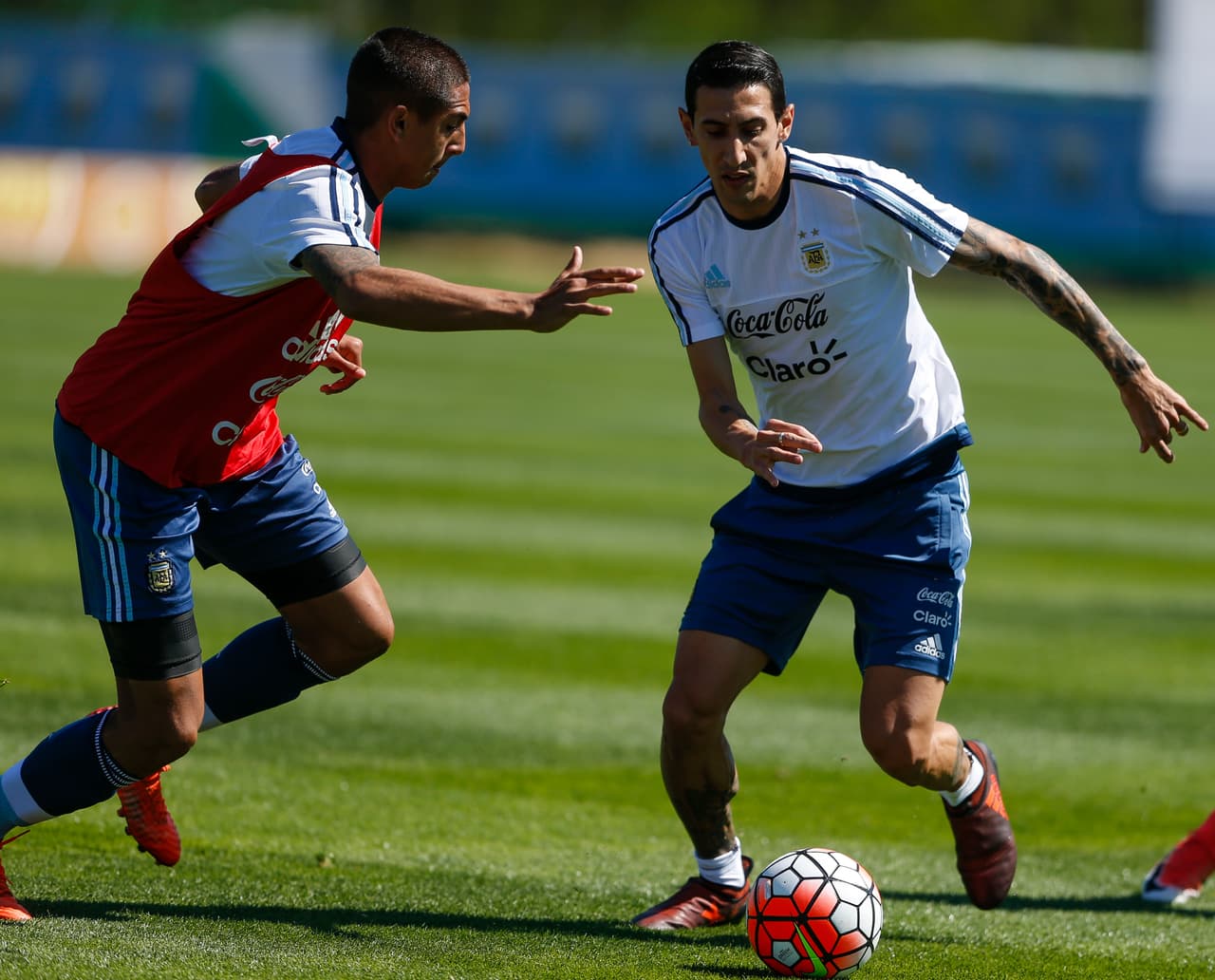 Ángel Di María fue titular contra Perú, pero no encontró cómo hacer la diferencia para abrir el marcador.