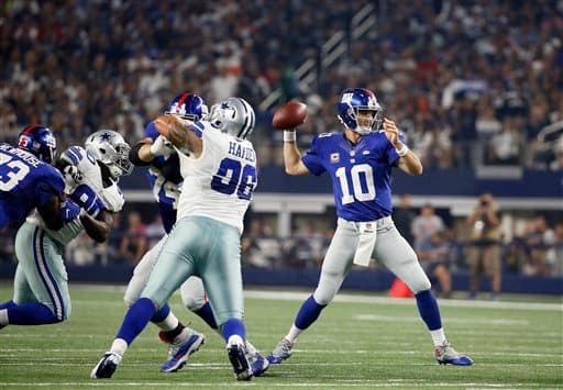 Las mejores tomas del duelo cardiaco que se llevó los Dallas Cowboys 27-26 sobre los New York Giants.