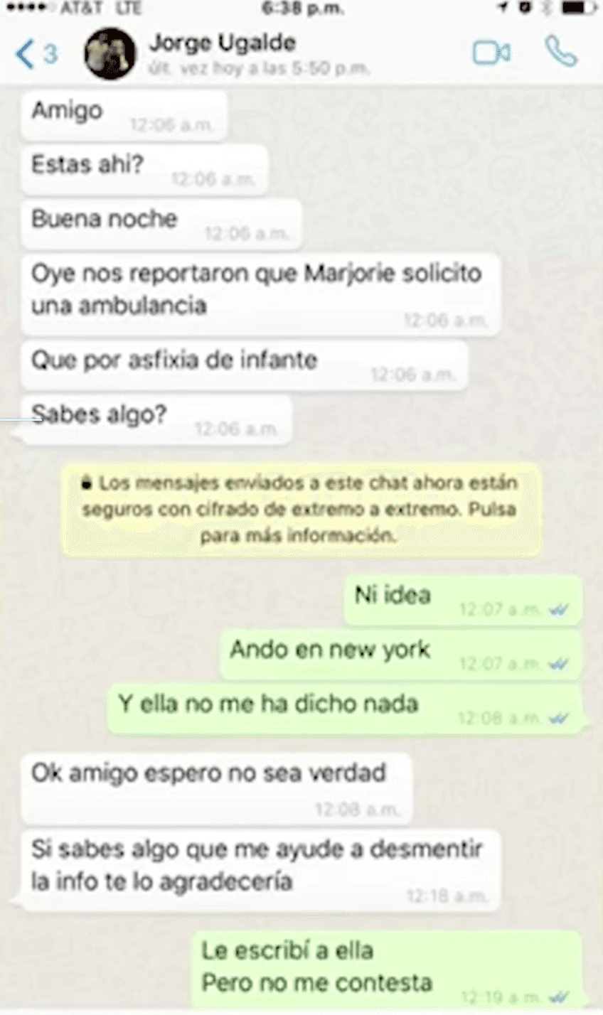 Luego, a las 12:05 am, otro periodista le hizo la misma pregunta.