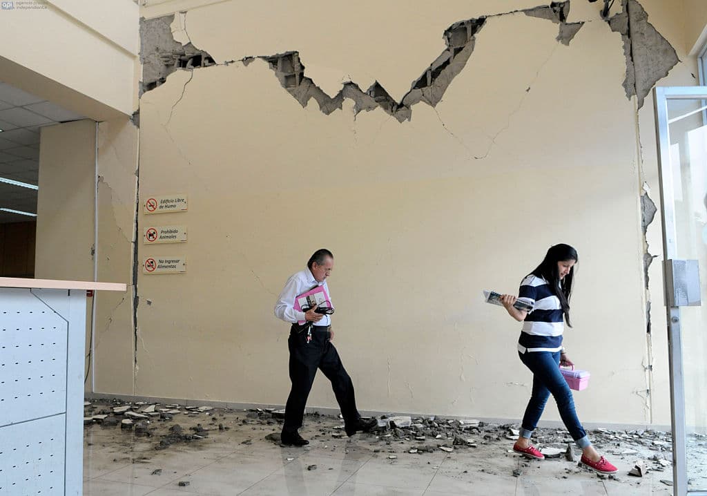 Así ha quedado un edificio en Guayaquil