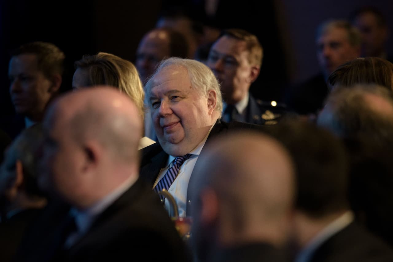 El embajador ruso en EEUU, Sergey Kislyak, en un evento del
<i>Economic Club of Washington</i> el 19 de mayo de 2016, en Washington DC.